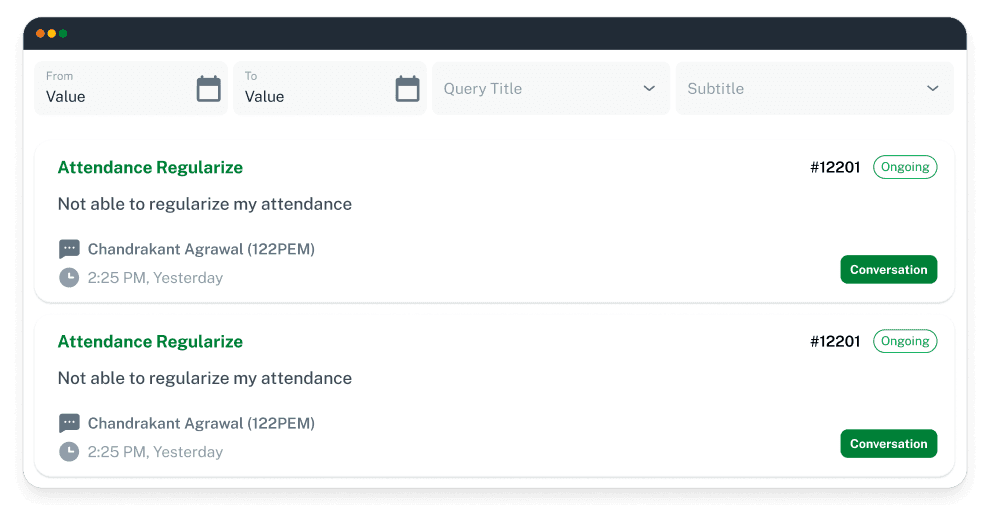 Realtime chat for easily getting in touch with anyone in the organization